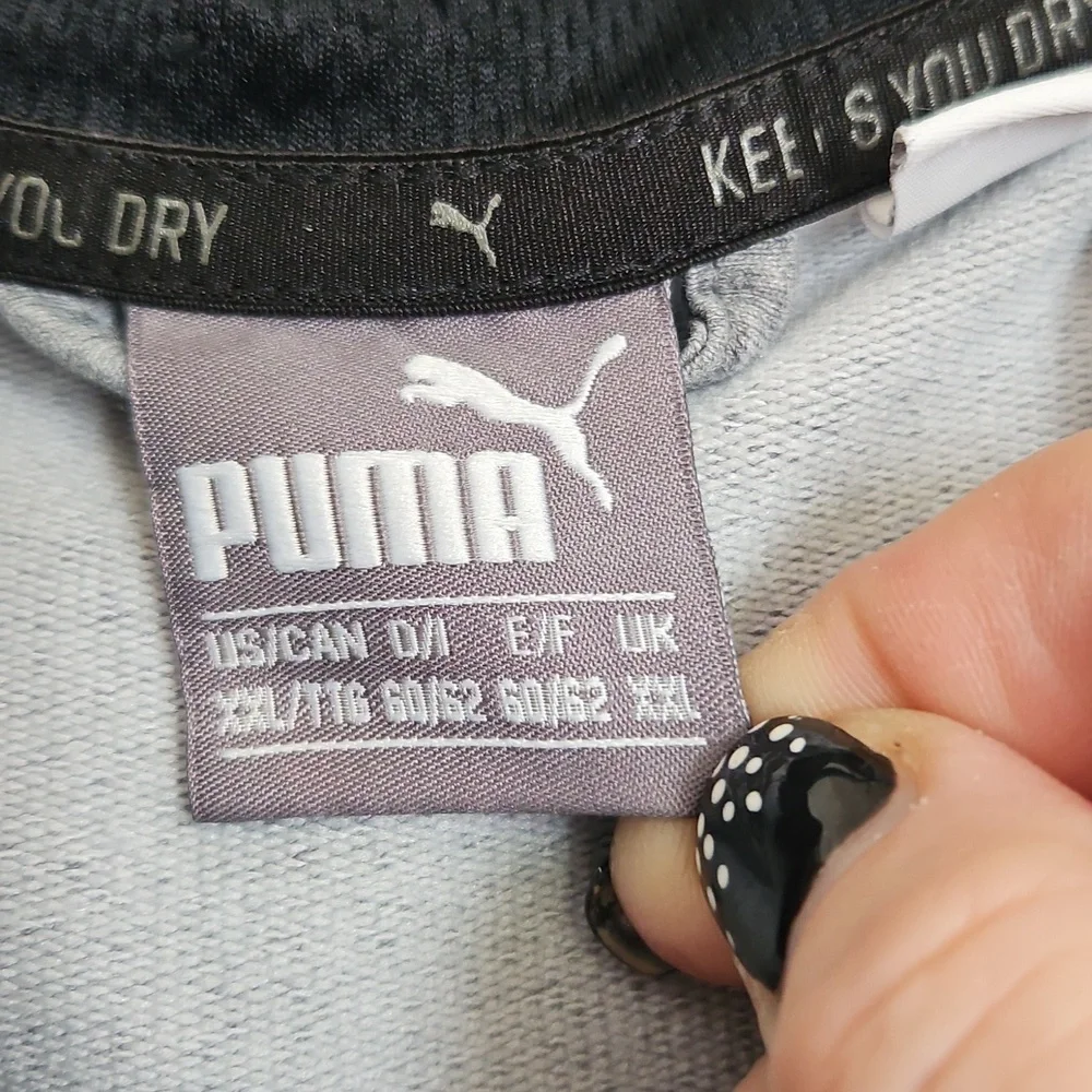 Puma Heather Gray and Black Hoodie - Picture 2 of 3